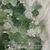 Novo Gelo Transparente Verde Gradiente DIY Feito à Mão Acessórios Furo Lateral Gumei Materiais Periféricos de Ídolos Atacado em Estoque
