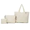Bolsa Fitness Portátil Tendência Estilo Japonês para Mulheres, Bolsa de Ombro Versátil de Grande Capacidade Conjunto de Três Peças para Deslocamento, Bolsa Transversal para Esportes ao Ar Livre