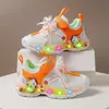 Zapatillas para Niña 2026 Otoño Nuevos Zapatos de Princesa con Luces para Niña Versátiles de Dibujos Animados para el Campus Zapatillas de Correr Modernas