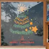 Pegatinas Estáticas de Árbol de Navidad Decoraciones de Escena Festiva Pegatinas para Ventana de Vidrio Decoraciones para Escaparate Pegatinas Decorativas para Ventana