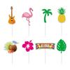 Amazon Fiesta Hawaiana Adorno Decorativo para Cupcakes ALOHA Pájaro de Fuego Palmera Inserto Decorativo