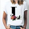 Comercio Exterior Transfronterizo 2022 en stock Top estampado con letras europeas y americanas Camiseta de manga corta de verano para mujer Holgada Código Europeo talla extra