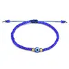 Pulsera Nueva de Cristal para Arroz Tejida a Mano Ojo del Diablo con Cuentas de Ojo Esmaltado para Mujeres