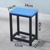 R* Taburete Cuadrado Simple Taburete de Comedor Silla de Entrenamiento para Mesa de Comedor en Casa Taburete de Hierro de Madera Taburete de Color Elevación Adulto Taburete de Taller de Fábrica