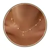 Collar de Trébol de Cuatro Hojas de Comercio Exterior de Amazon Hecho de Cobre, Estilo Francés Versátil Moda Lujo Ligero Elegante Cadena de Cuello Exquisita para Mujer