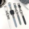 Para applewatch apple watch Denim cadena corta cuero transfronterizo para correa iwatch al por mayor