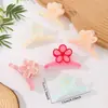Grampos de Cabelo Coloridos Transfronteiriços, High-End, Doces, Em Forma de Coração, Presilhas Flor de Ovo, Presilhas de Tubarão para a Parte de Trás da Cabeça, Acessórios de Cabelo para Mulheres