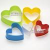 Herramientas de repostería de bricolaje, molde de plástico para galletas, molde para galletas en forma de corazón, molde para pastel de fondant, molde para prensado de ensalada de frutas