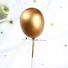 Fio bolo de aniversário cor perolada balão bolo plug-in cartão de decoração tridimensional plug-in de festa de feriado