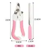 Cortador de Unhas para Animais de Estimação em Aço Inoxidável, Cortador de Unhas para Cachorro, Cortador de Unhas para Gato, Cortador de Unhas Específico para Gatos, Design Portátil