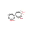 Pingente Irregular de Aço Inoxidável Banhado a Ouro 18K, Círculo Oval, Acessórios para Joias de Colar Simples DIY, Venda por Atacado, Transfronteiriço