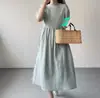 Las tallas se han actualizado. Vestido Holgado Reversible Estilo Perezoso Coreano Tallas Grandes, Versátil para el Uso Diario y las Vacaciones de Verano