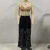 Z Estilo Europeu e Americano Transfronteiriço 2026 Nova Moda Elegante Amazon Atacado Roupas Femininas Calças de Renda Largas 2551613