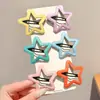 Pinzas de Pelo de Cuero de Colores con Forma de Estrella para Niñas, Pinzas para Flequillo Lateral, Accesorios para el Cabello para Niñas y Bebés, Pasadores para Cabello Suelto