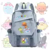 Mochila temática del Reino de Locke, azul aqua, con diseño de chispa, adecuada para niños y niñas, gran capacidad, versátil, ligera y de doble hombro