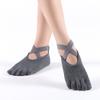 [Nuevos productos listados] Correa de yoga de cinco dedos antideslizante para mujer calcetines de dedo para yoga invisibles venta caliente transfronteriza