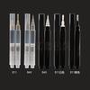 Tubo de rímel líquido transparente negro de 3 ml, botella de embalaje de pluma blanqueadora, botella para envasado de líquido de base, pluma de maquillaje tipo prensa
