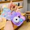 Auténtico exquisito morado taro conejo cámara de proyección mochila colgante llavero de coche un par de regalos pequeños de moda en internet venta al por mayor
