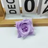Rosa Orvalho Flor Artificial Materiais DIY Acessórios para Pente de Noiva Flor Falsa Rosa com Borda Enrolada em Estoque