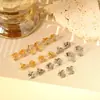 Pendientes INS nuevos transfronterizos para mujer, simples, pequeños, exquisitos, de alto grado, temperamento, Baita, celebridad de Internet, pendientes de nicho, venta al por mayor