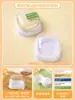 Caja de embalaje Xue Meiniang 2 piezas 4 Daifuku de Ciruela Bandeja de papel individual Qing Tuan Mochi Crujiente de Yema de Huevo Embalaje Baozi Sam dos cuatro partes