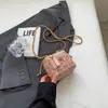 Bolso de Lana para Mujer para Otoño e Invierno 2025 Nueva Moda Nicho Cadena Bolso Cruzado de Lujo Mini Bolso Caja