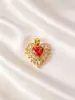 Colgantes de Cobre Chapado en Oro de 18 Quilates con Forma de Corazón en Varios Estilos, Artesanía de Microincrustación, Estilo Fresco y Dulce, Suministro de Accesorios para Joyería DIY