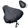 Capa de Chuva para Selim de Bicicleta com Cordão de Ajuste Proteção Solar Mountain Bike Bicicleta de Estrada Almofada de Assento Universal Capa à Prova d'Água Contra Poeira