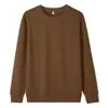 2026 Nuevo Otoño e Invierno 320g Color Sólido Suéter de Cuello Redondo Sudadera Unisex Talla Grande Corte Holgado Para el Trabajo Casual