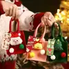 Bolsa de regalo de manzana de Nochebuena, caja de embalaje de dulces portátil de fieltro, pequeña bolsa de regalo, bolsa de dibujos animados creativa