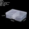 Caja de Plástico Transparente de 2 Compartimentos para Joyería, Equipo de Pesca, Empaque, Organización, Uñas Postizas Diy, Caja con Compartimentos Fijos, y Caja de Almacenamiento de Accesorios
