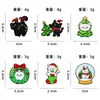 Árbol de Navidad Bola de Cristal Gato Muñeco de Nieve Corona Calcetines Insignia de Aleación Broche de Metal Mochila Regalo Mayoreo