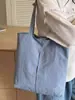 Bolso de Hombro de Tela de Nylon Estilo Perezoso para Mujer, Informal, Versátil, Bolso de Mano Ligero, Bolsa Tote de Gran Capacidad para Compras y Tutorías