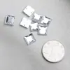 Costura Manual DIY Pedraria Irregular Acrílica com Fundo Plano Conjunto de Pedrarias para Vestido de Noiva Feito à Mão com Furo