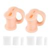Separador de Dedos de un Orificio, Hallux Valgus, Ortesis para Dedos Superpuestos del Hueso del Pie Grande, Separador de Dedos Ajustable con Tapón de Esponja
