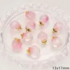Fruta Morango Pingente de Vidro Artesanal DIY Acessórios Pingente de Colar Brincos Pulseira Acessórios Semi-acabados Atacado