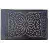Tapete Vermelho Embossado de Camurça PVC, Tapete Impermeável Antiderrapante para Cozinha, Tapete Embossado Escovado para Remoção de Lama e Poeira