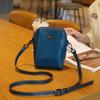 Bolso Dumpling de Hombro para Mujer de Piel de Vacuno Encerada con Aceite, Bolso Cruzado de Cuero para Mujer, Práctico Bolso Shell, Piel Brillante, Monedero para Teléfono Móvil