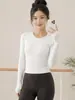 Camisetas Deportivas Populares Cuidadosamente Seleccionadas, Ropa de Yoga, Tops de Manga Larga de Secado Rápido para Correr y Fitness en Casa, Tops de Entrenamiento de Baile para Mujer