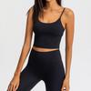 Novo Colete de Yoga 2022 Feminino com Bojo Sexy Cinto Fino Costas Bonitas Top de Yoga Meia Alça Roupas de Yoga