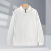 Suéter de cuello alto, ropa de trabajo, logotipo, ropa de clase de otoño e invierno, camisa publicitaria para fiestas grupales, abrigo con cremallera y forro polar estampado