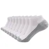 Meias Transfronteiriças, Meias Esportivas Profissionais, Meias de Corrida com Parte Inferior de Toalha Espessa, Meias de Treinamento de Elite, Meias Masculinas Color-Blocking Preto e Branco Cinza