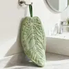 Toalla de Mano Hoja para Colgar Hogar Cocina Baño Toalla de Limpieza Espesada Absorbente Terciopelo de Coral Pañuelo