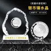 Trofeo de Cristal con Moneda de Plata Incrustada Medalla Conmemorativa de Plata Esterlina Moneda de Oro Oro Puro Listado Regalo de Aniversario Recuerdo de Jubilación