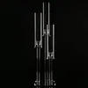 Candelabro de Vidro Cristalino 5 Braços Enfeites Europeu Guias de Caminho para Casamento Adereços Mesa de Casamento Hotel Decoração Candelabro