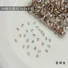1*2*3t diamantes cúbicos de zirconia para decoración de uñas, pedrería de uñas, decoraciones de uñas DIY modernas y deslumbrantes, pedrería de base plana para manicura, accesorios para uñas