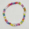 Pulsera Elástica de Color Caramelo con Letras de Cuentas de Vitalidad Simple Estilo Bohemio Cuerda de Mano con Cuentas de Colores Moda Personalidad