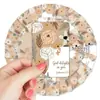 Set Transfronterizo de 36 Tarjetas de Texto con Estilo Floral Clásico y Fresco, Tarjetas de Texto Inspiradoras Simples y Positivas