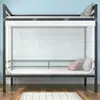 Mosquitero Todo en Uno para Estudiantes con Cubierta Inferior Completa, Nuevo Modelo 2026, Mosquitero Estilo Cama para Camas Superpuestas