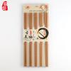 Juego de cubiertos de palillos al por mayor sin pintura sin cera belleza antigua palillos de teca 10 pares 24.5*7.2 embalaje en caja